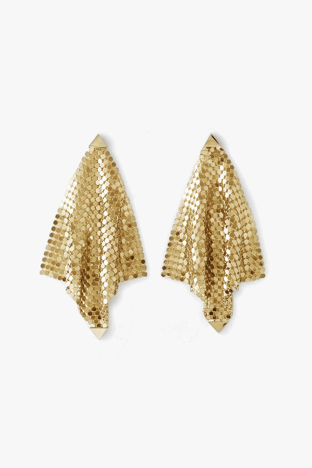 Chainmail Earrings 24K Gold-Tone