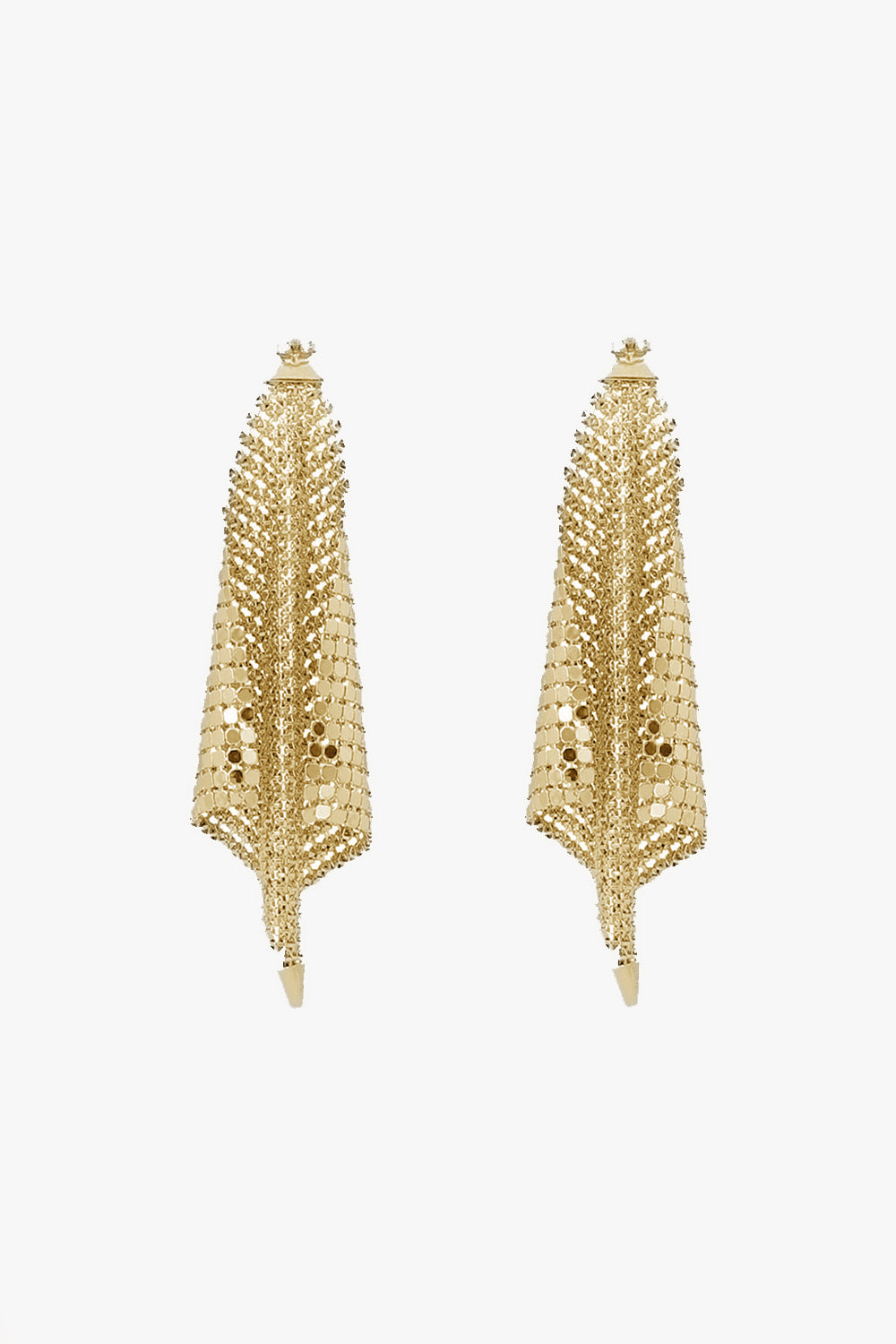 Chainmail Earrings 24K Gold-Tone